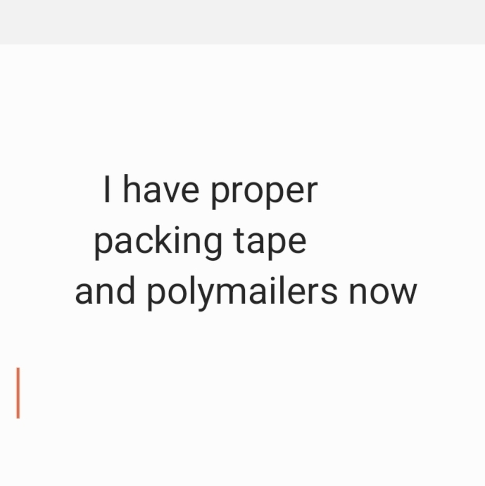 I'll Use Packing Tape and Polymailers